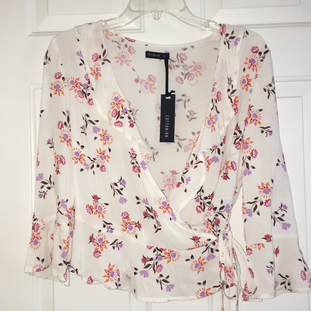 NWT Cotton On Ruby Ruffle Blouse